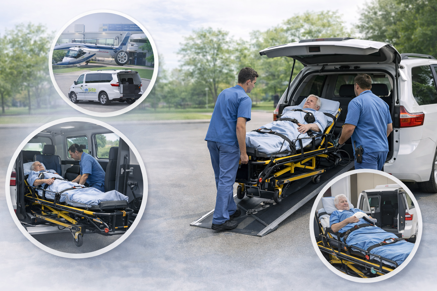 Wheelchair and Gurney Transport Options